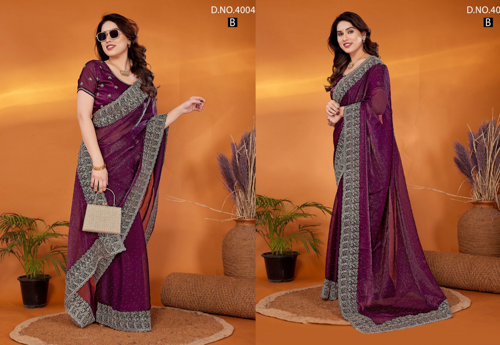 Jayshree 4004 A To D Fandy Chiffon Occasion Wear Saree Orders In India